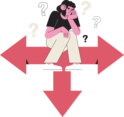 考える女性