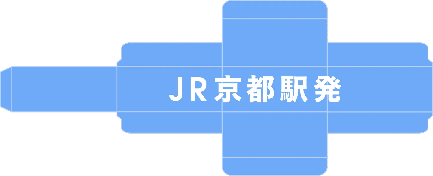 JR京都駅発