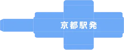JR京都駅発