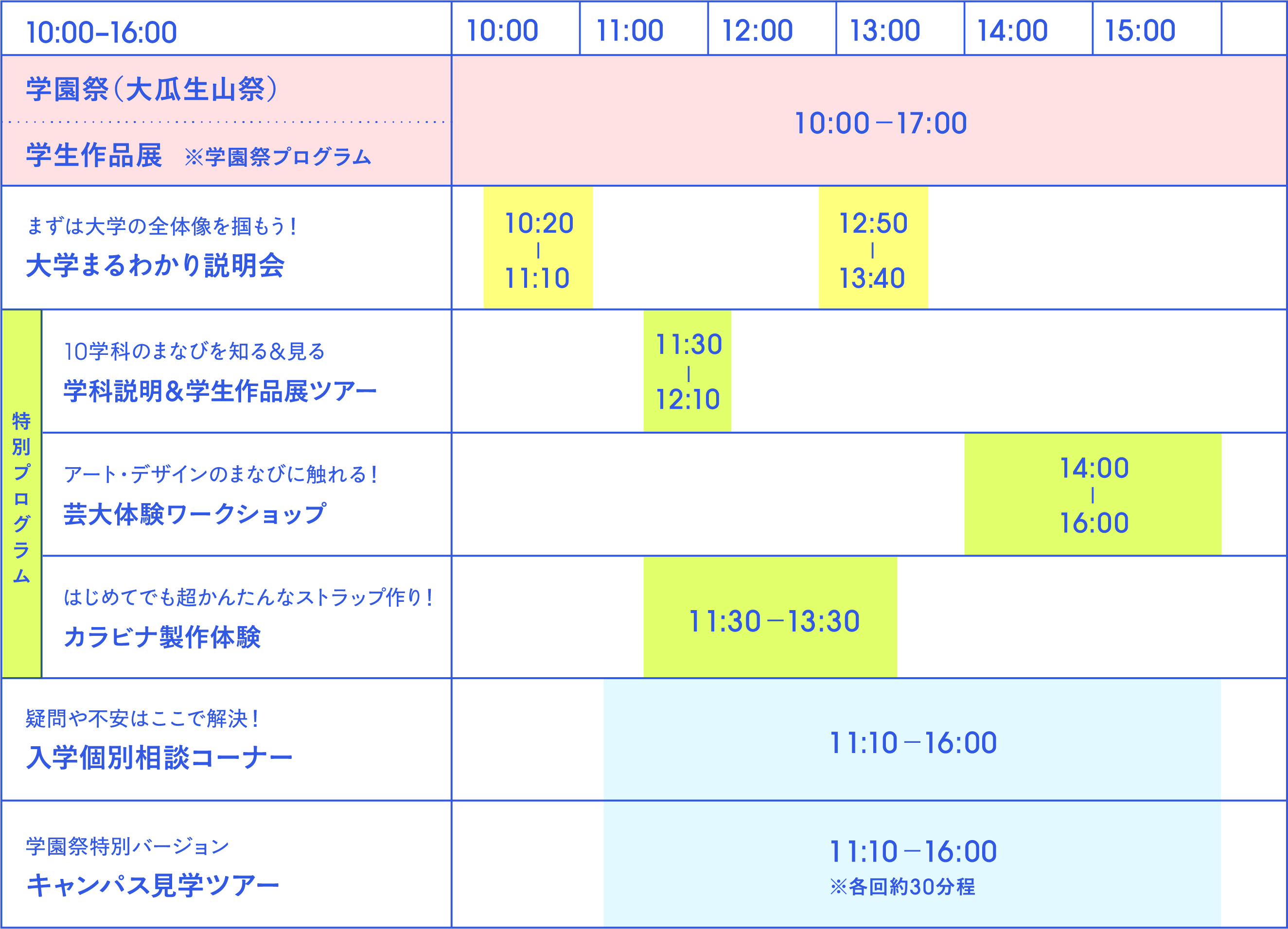 TIME TABLE