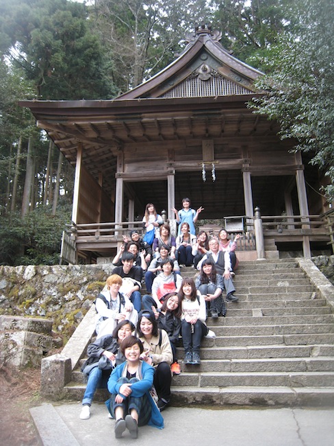 金峯神社に到達して記念撮影。