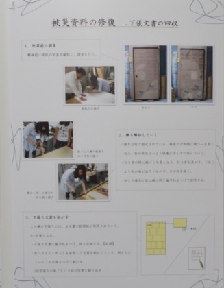 下張り文書のパネル 