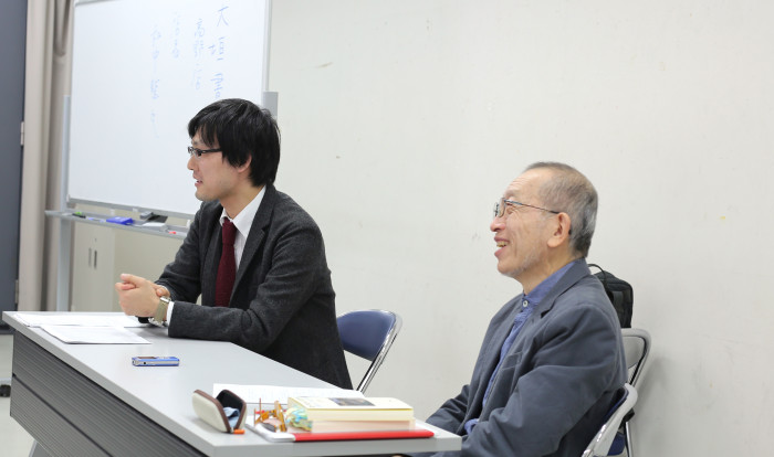 左・和中整さん、右・校條剛先生(本学科教授)