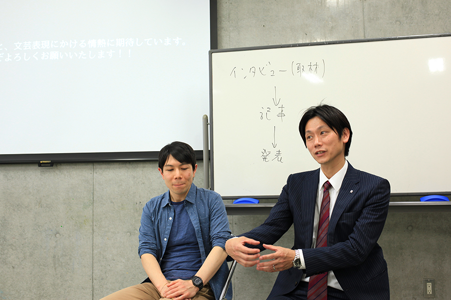 大迫知信先生(左)・亀山さん(右)