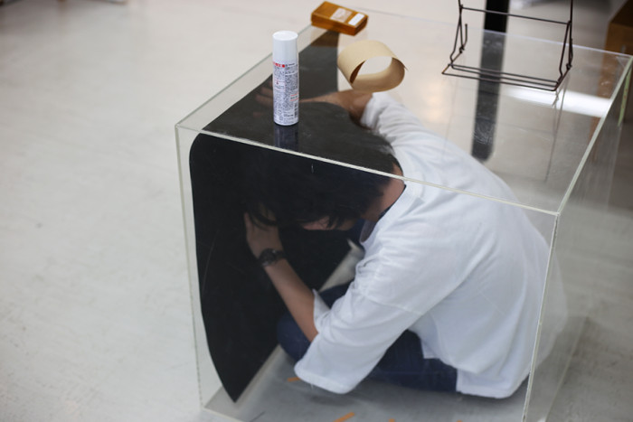 謎の立体物があったり。(全貌は会場でご覧ください)