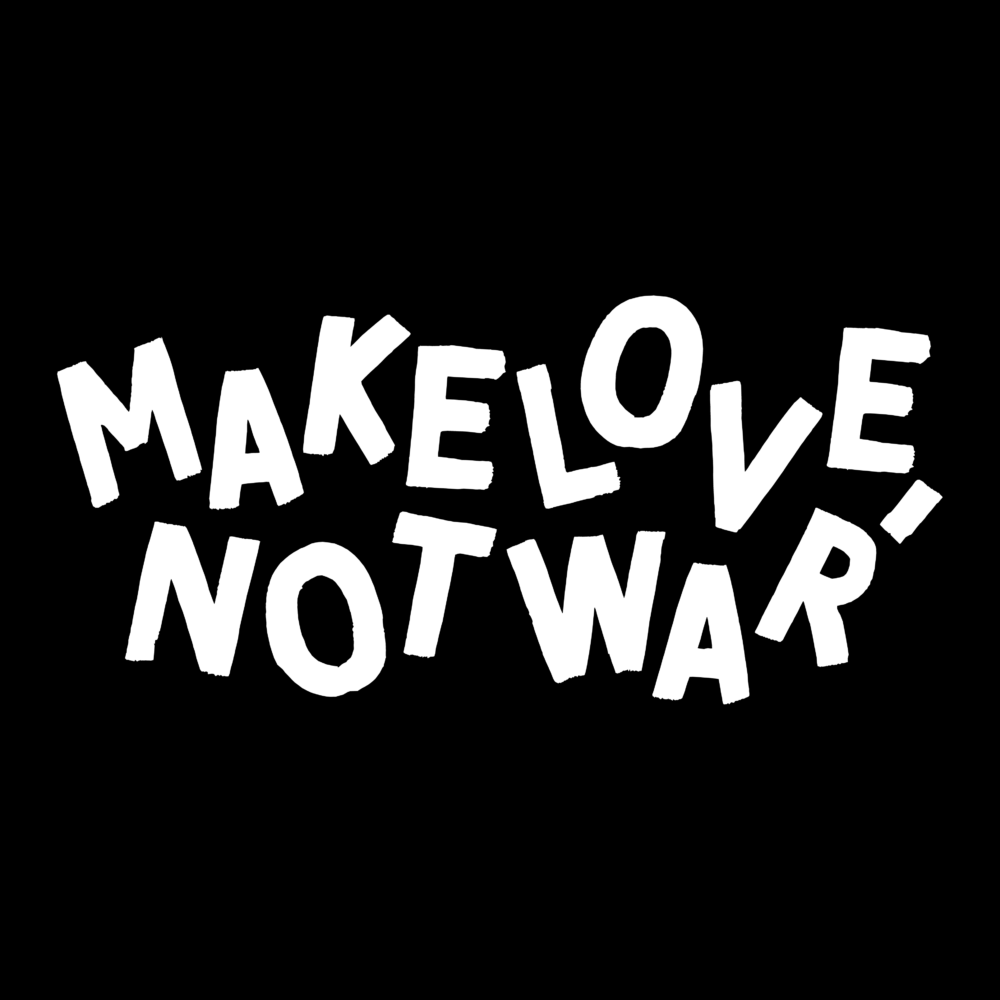 MAKE LOVE, NOT WAR ロゴ
