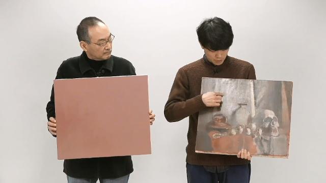 No.6「去りゆく啓蟄」油絵 キャンバス ひのえうま（丙午） 今年は60年