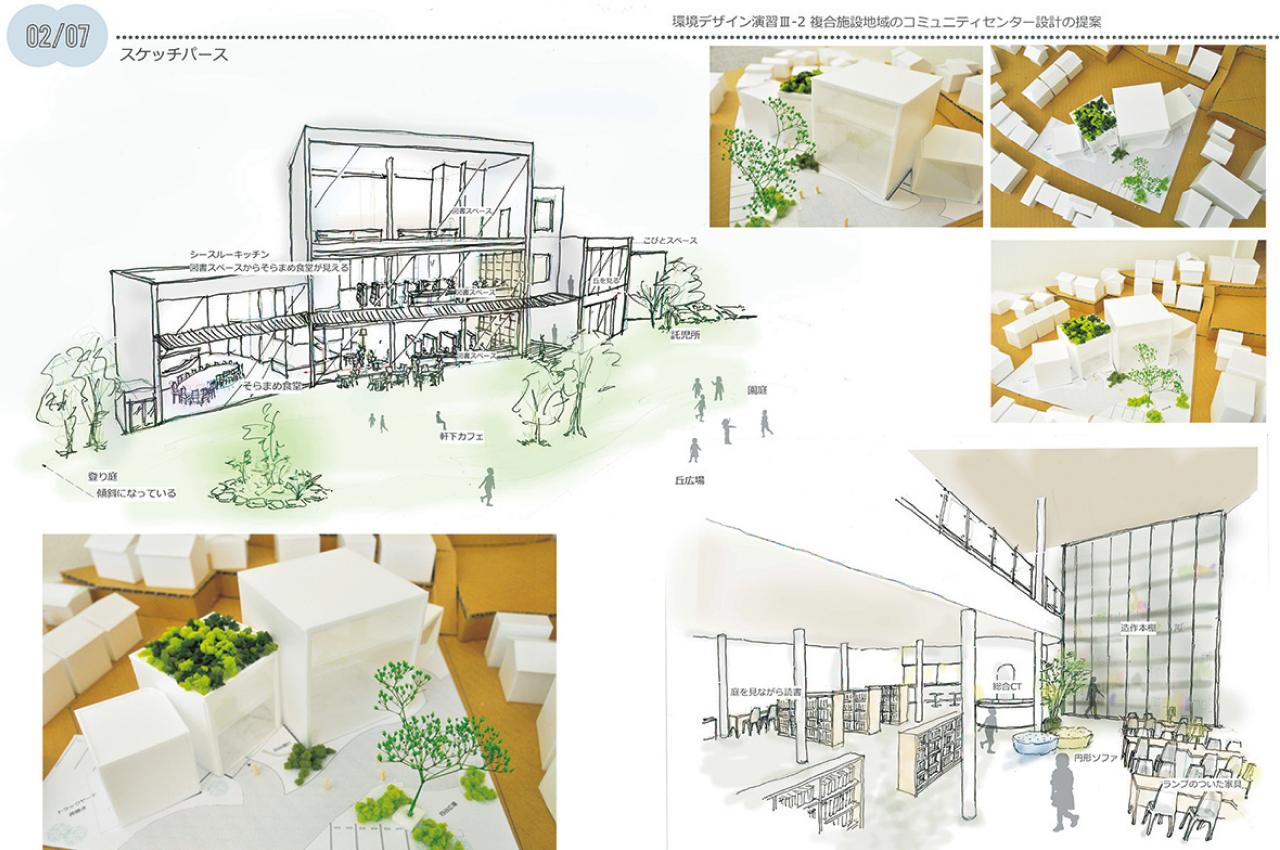 複合施設の設計に取り組む