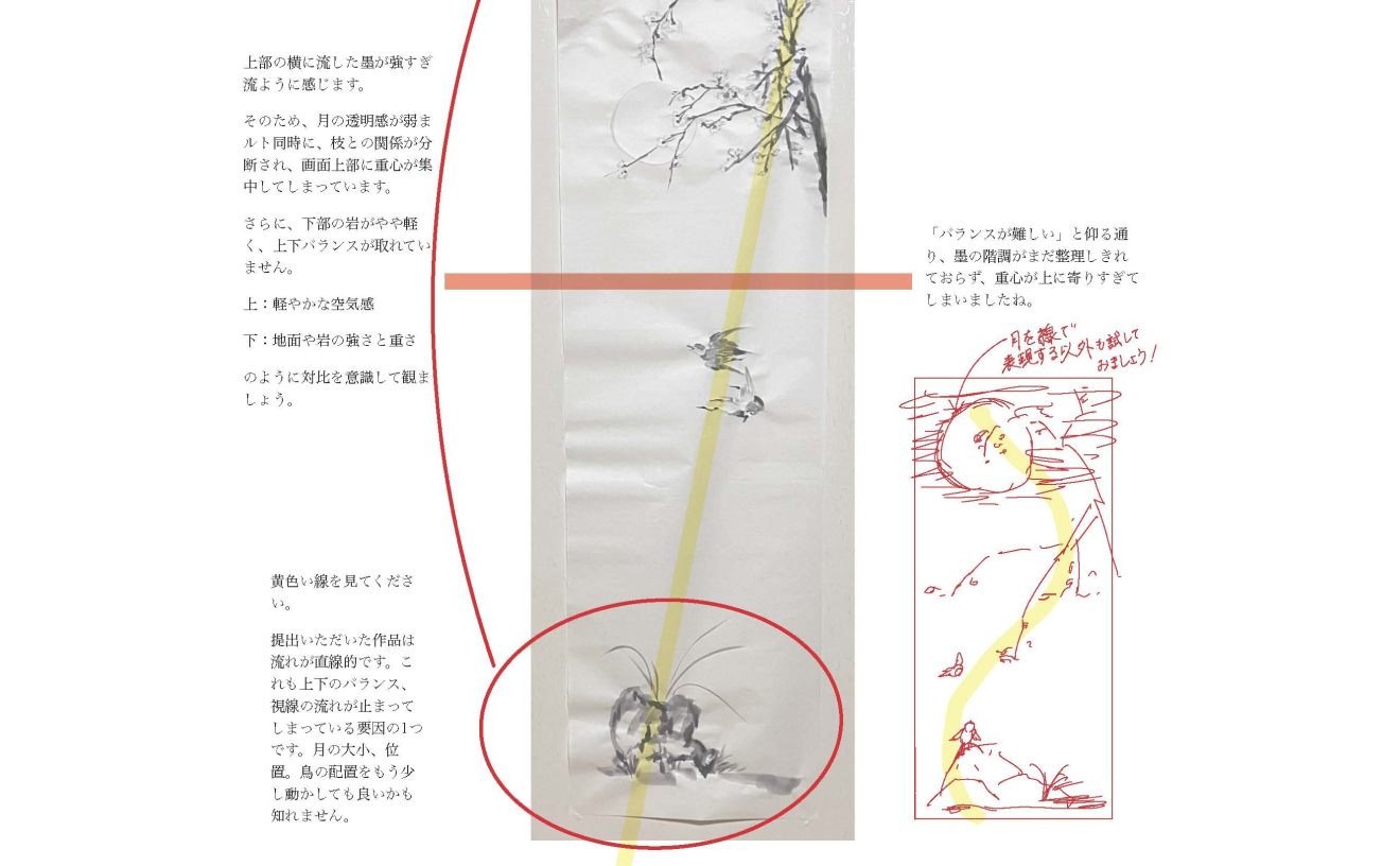 添削・講評指導例
