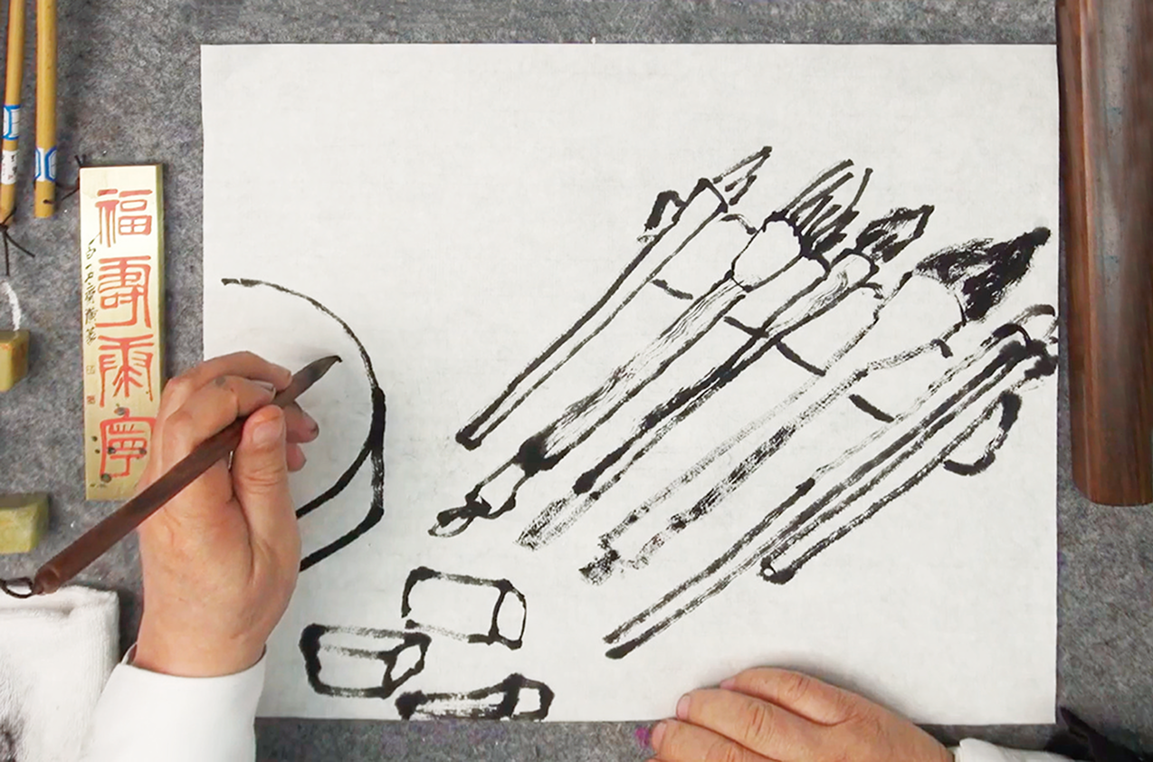 水墨画を学ぶ