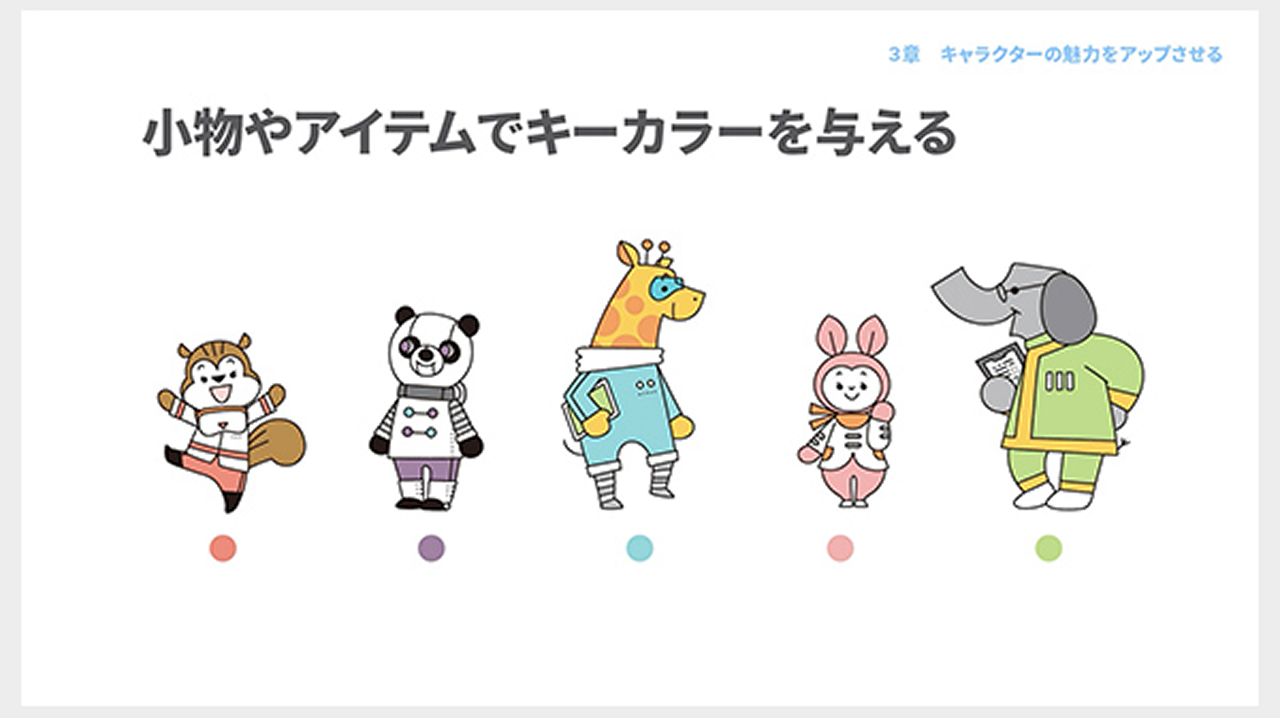 キーカラーを与える