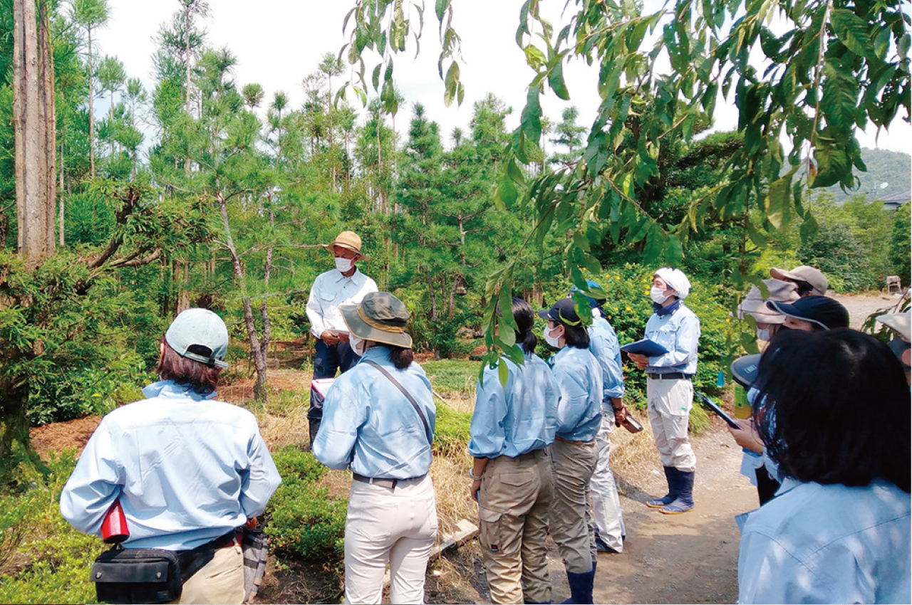 ランドスケープの特長を現場で学ぶ
