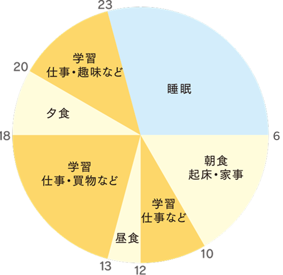 一日のスケジュール