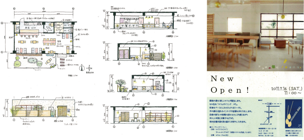 カフェのプロデュース