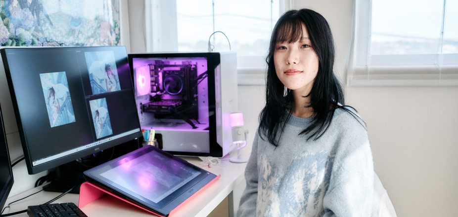 幼い頃からの夢を叶えるために、地元宮城県から通信で学ぶ。