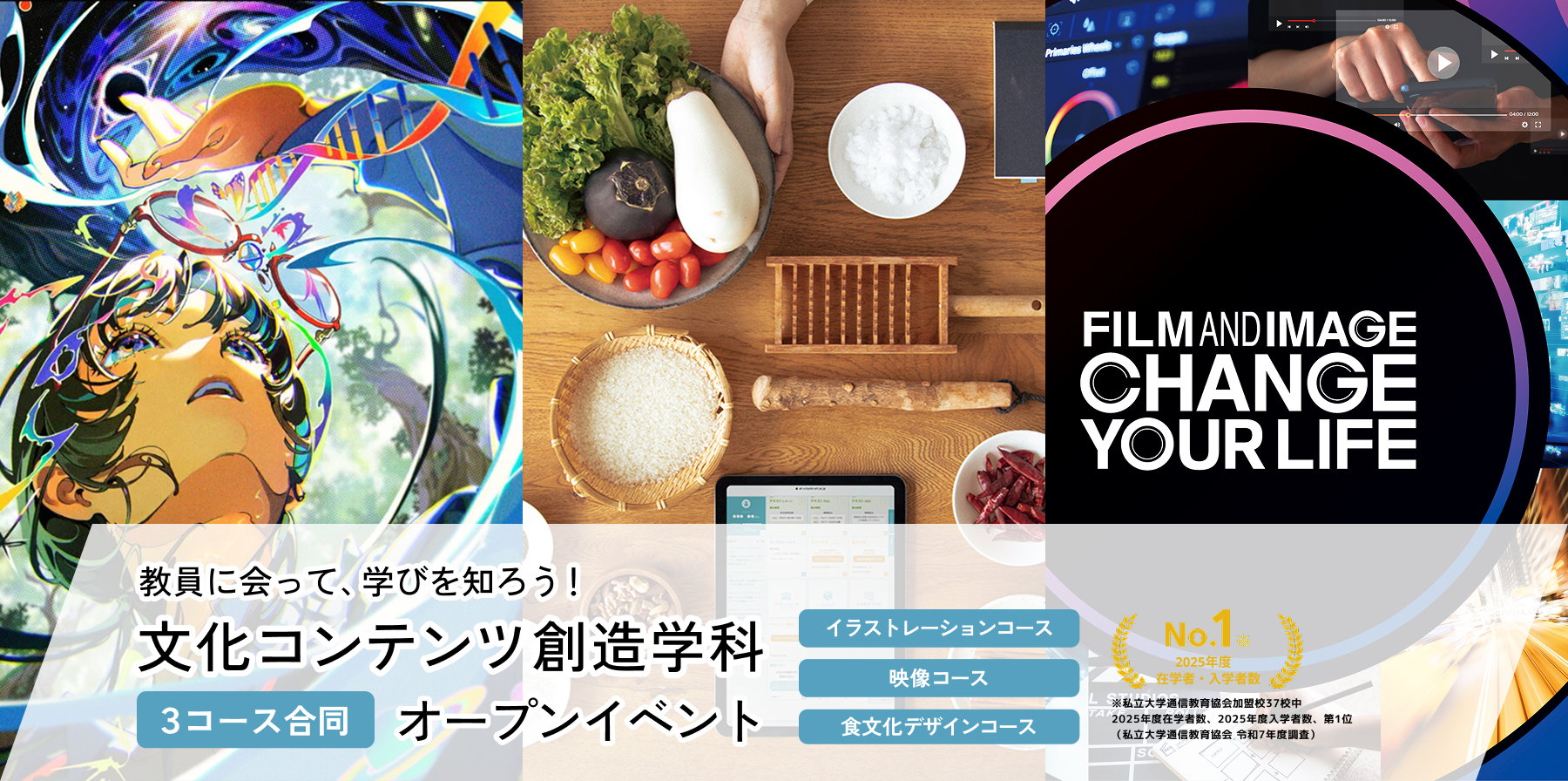 文化コンテンツ創造学科3コース合同オープンイベント